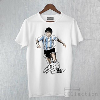 เสื้อยืดพิมพ์ลายแฟชั่นเสื้อยืดวินเทจเสื้อยืด คอกลม พิมพ์ลาย MARADONA Diego Armando Legend d10s Football Argentina xs-3xl