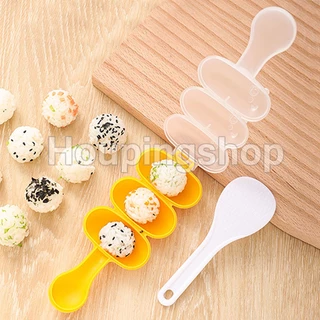 แม่พิมพ์ข้าวปั้นซูชิ ทรงกลม DIY สําหรับเด็ก จํานวน 2 ชิ้น ต่อชุด