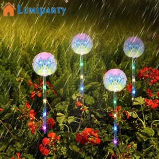 Lumiparty โคมไฟพลังงานแสงอาทิตย์ Ip65 กันน้ํา สําหรับตกแต่งระเบียง สนามหญ้า กลางแจ้ง 2 ชิ้น