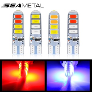 Seametal ไฟกระพริบ LED 12V T10 สองสี ไฟสัญญาณเตือน ไฟเบรกภายในรถยนต์ สากล