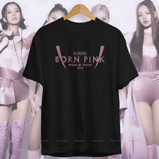 เสื้อยืด พิมพ์ลายคอนเสิร์ต Pria Born Pink สีดํา สีชมพู สําหรับผู้ชาย และผู้หญิง