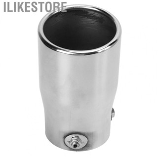 Ilikestore Exhaust Mufflers  Mirror Polish Stainless Steel Professional Silver Exhaust Tailpipe Tip 76mm/2.99in Inlet Universal  for Car