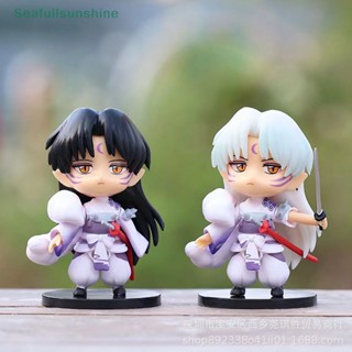 Seaf&gt; โมเดลฟิกเกอร์ PVC อนิเมะ Sesshoumaru Higurashi Kagome Kikyo Kawaii