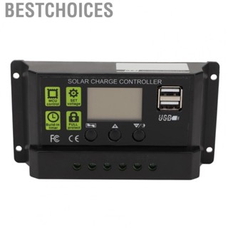 Bestchoices Solar Charge Controller  PWM Mode CPU Processor Solar Panel Intelligent Regulator Automatic Current Identification  for Machine