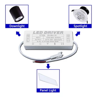 ไดรเวอร์ LED 300mA 1-3w 4-7w 8-12w 12-18w 18-25w 25-36w LED กระแสคงที่ ไดรเวอร์ ยูนิตพาวเวอร์ซัพพลาย สําหรับหม้อแปลงหลอดไฟ LED