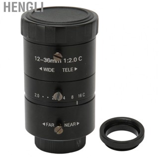 Hengli Lens  Manual Zoom FA Lens F2.0  Lens 1/1.8 Inch C Mount 12‑36mm  for Industrial