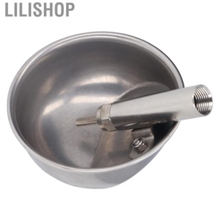 Lilishop 13CM Thickened Pig Drinking Water Bowl Stainless Steel Automatic Pig Water Home