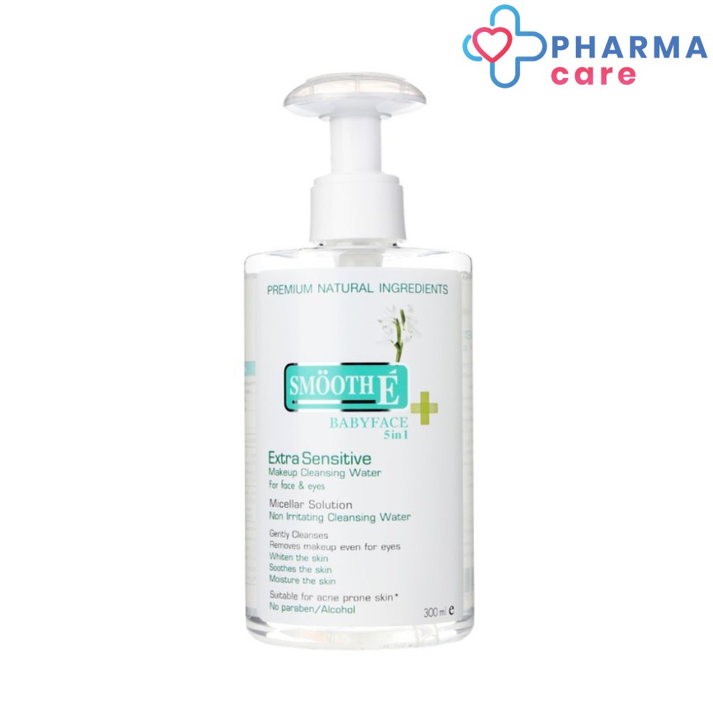 Smooth E Extra Sensitive Makeup Cleansing Water สมูทอี เอ็กซ์ตร้า เซนซิทีฟ เมคอัพ คลีนซิ่ง วอเตอร์ 200 ml./ 300 ml.[PC]