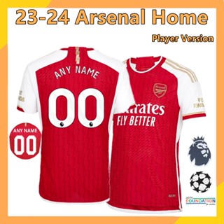 เสื้อกีฬาแขนสั้น ลายทีมชาติฟุตบอล Arsenal 23-24 ชุดเหย้า สําหรับผู้ชาย