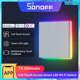 Sonoff T5 Wifi สมาร์ทสวิทช์ผนังสัมผัส Tx สุดยอดเปลี่ยนสวิทช์ปก Ewelink App/ เสียงการควบคุมระยะไกลผ่าน Alexa Google Home Top111.th