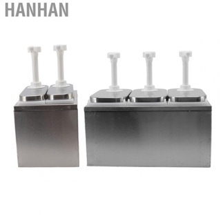 Hanhan Condiment Pump Station  Sauce Dispenser Pump Reasonable Design Safe and Healthy 35ml Extrusion   for Home