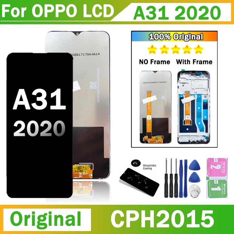 หน้าจอสัมผัสดิจิทัล LCD 6.5 นิ้ว สําหรับ OPPO A31 LCD CPH2015 CPH2073 CPH2081 CPH2029 CPH2031 OPPO A31 2020