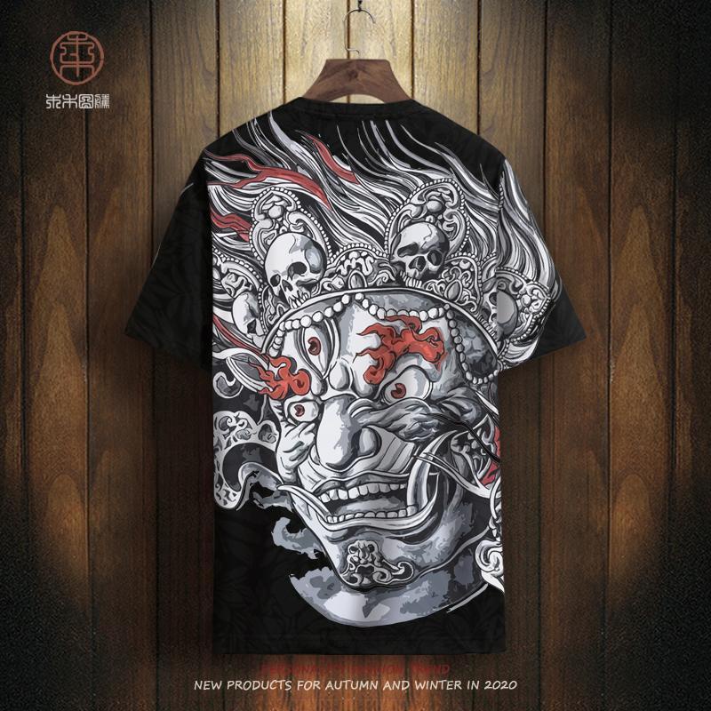 ใหม่ เสื้อยืดคอกลม แขนสั้น พิมพ์ลาย Ukiyo-E ขนาดใหญ่ สําหรับผู้ชาย 2023