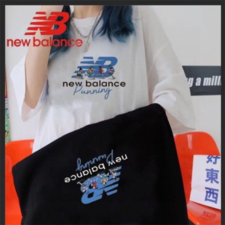 New Balnce Counter เสื้อยืดคอกลม แขนสั้น ผ้าฝ้าย 100% สําหรับผู้ชาย และผู้หญิง