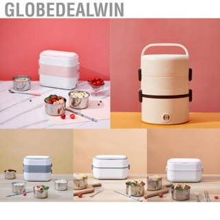 Globedealwin Electric Lunch Box   Grade Inner Tank  Warmer Lunch Box Portable 250W with Handel for Office for Home