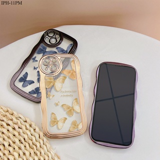 Compatible With Iphone 11 X XR XS Max SE 6 6S 7 8 Plus Pro 2022 2020 เคสไอโฟน สำหรับ Case Beautiful Butterflies เคส เคสโทรศัพท์ เคสมือถือ Soft Clear Cases