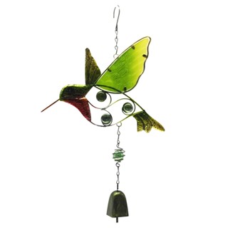 Wall Living Room Gift Indoor Home Decor Door For Window Outdoor Garden Bell Pendant Glass Hummingbird Wind Chimes