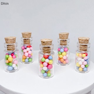 [Dhin] โมเดลขวดขนมหวานจําลอง พร้อมจุกปิด DIY สําหรับตกแต่งบ้านตุ๊กตา