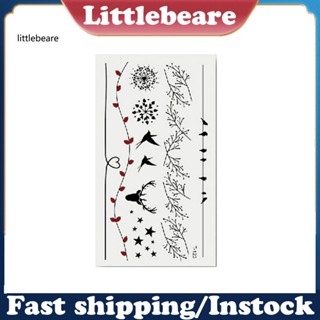 &lt;littlebeare&gt; สติกเกอร์รอยสักชั่วคราว ลายปลาวาฬ ดอกพลัม กันน้ํา สําหรับติดตกแต่งร่างกาย 1 แผ่น