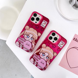 เคสโทรศัพท์มือถือ กันกระแทก ลายการ์ตูนเซเลอร์มูน เคอร์บี้ สําหรับ iPhone 11 12 13 14 Pro Max 12Pro 13 Pro Max 14