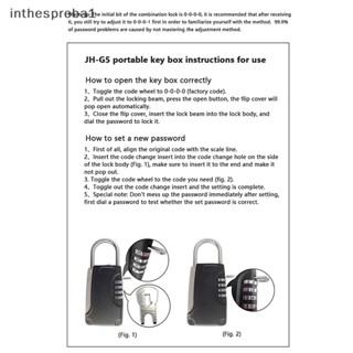 Inthespreba1^^ กล่องเซฟตี้ ซ่อนกุญแจ 4 หลัก พร้อมตะขอล็อก โลหะ ขนาดเล็ก คุณภาพสูง สําหรับบ้าน วิลล่า คาราวาน