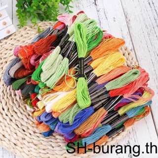 【Buran】ด้ายผ้าฝ้าย 100 สี สําหรับเย็บปักถักร้อย ปักครอสสติตช์ DIY