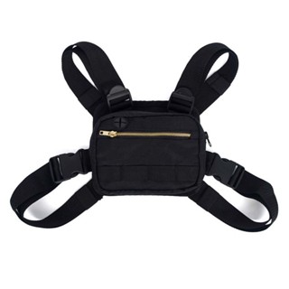  Tactical shoulder vest style chest bag with multifunctional bag for easy carrying, waterproof, durable, and large capacity