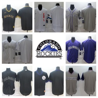 MLB Colorado Rockies เสื้อยืดเบสบอลบุรุษ