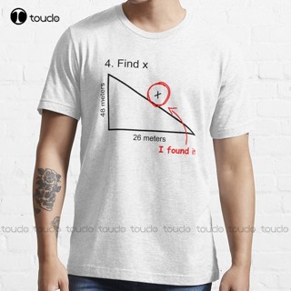 เสื้อยืด พิมพ์ลายดิจิทัล Find X (คณิตศาสตร์การบ้าน) เลือกลายได้ ขนาดใหญ่ สําหรับผู้ชาย และผู้หญิง