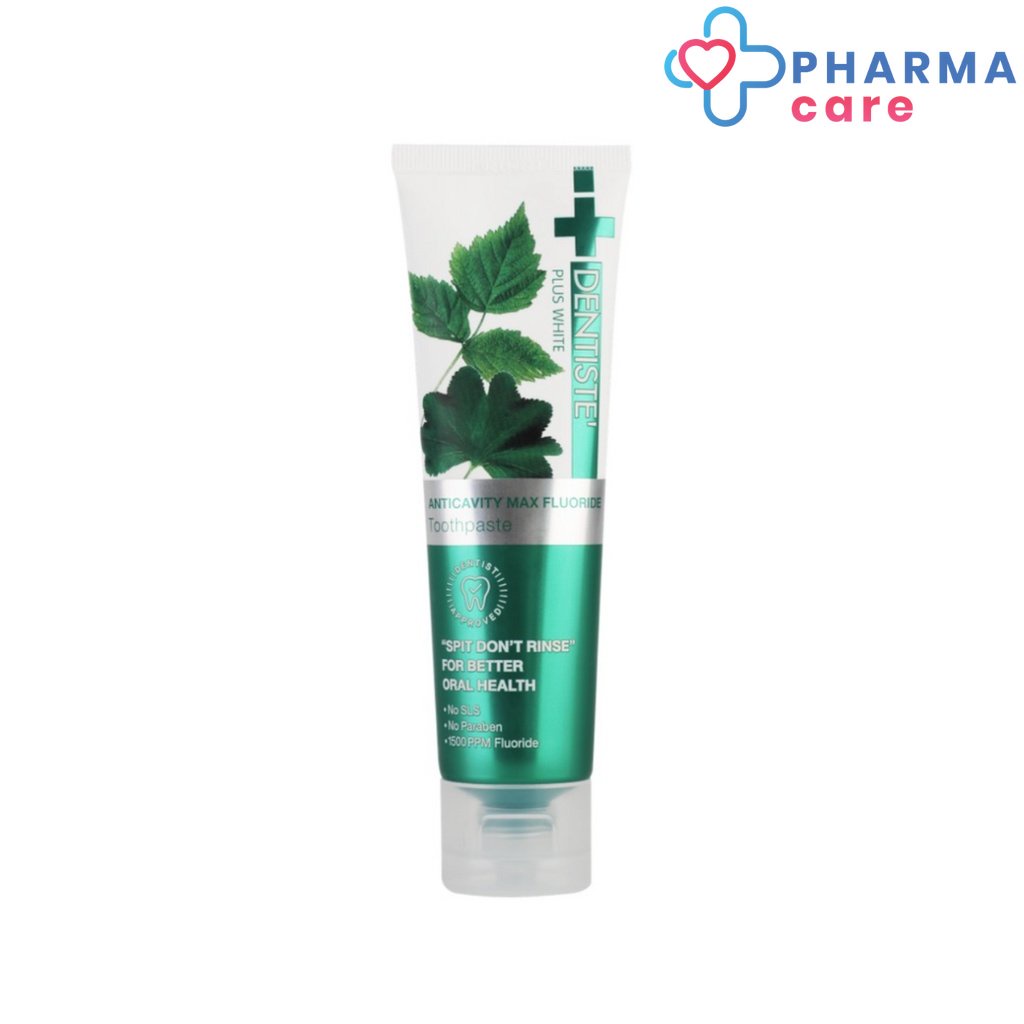 Dentiste Anticavity Max Fluoride Toothpaste ยาสีฟันสูตรแปรงแห้ง ฟลูออไรด์ 1500 PPM 10, 100 กรัม เดนทิสเต้ [PC]