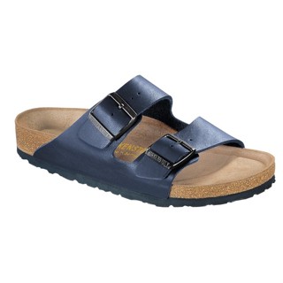 Birkenstock Arizona Birko-Flor รองเท้าแตะ พื้นนุ่ม สีฟ้า สําหรับผู้หญิงและผู้ชาย 51061