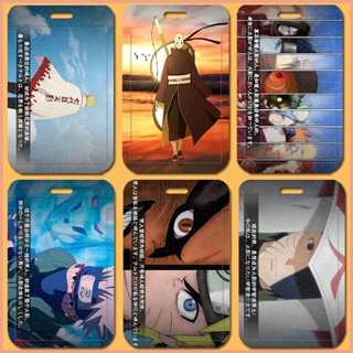 กระเป๋าใส่นามบัตร ลายการ์ตูนนารูโตะ Kakashi Uchiha Itachi DIY สําหรับนักเรียน