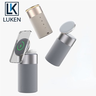 Luken โคมไฟลําโพงบลูทูธไร้สาย 15W 1800Mah สําหรับ Iph 12 13 14 Pro Max Airp Pro