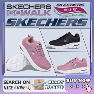 [รองเท้าผ้าใบผู้หญิง]] Skechers_ Go-walk Arch Fit รองเท้าผ้าใบลําลอง ระบายอากาศ ใส่สบาย แฟชั่นสําหรับผู้หญิง NG4U