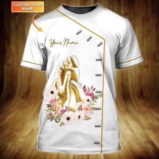 เสื้อยืด พิมพ์ลายสะท้อน 3 มิติ สําหรับผู้ชาย