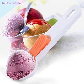 Ruisurshine ช้อนพลาสติกตักไอศกรีม คุกกี้ แตงโม แป้งโดว์ ทริกเกอร์ง่าย