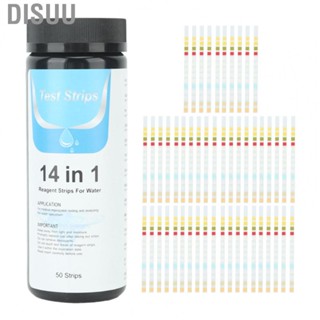 Disuu 50 Strips Water Test Strips 14 In 1 PH Meter Testing Paper For Drinking Water UT