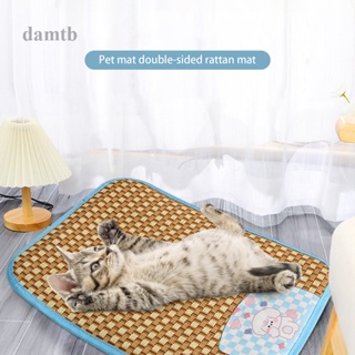 Dtb เสื่อที่นอน ผ้าห่ม ระบายอากาศ แฟชั่นฤดูร้อน สําหรับสัตว์เลี้ยง สุนัข แมว