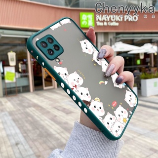 เคสโทรศัพท์มือถือ ซิลิโคนแข็ง กันกระแทก ลายการ์ตูนแมวน่ารัก สําหรับ Samsung galaxy A22 4G A22 5G M22