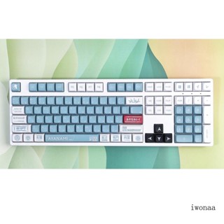 Iwo ปุ่มกดคีย์บอร์ด 116 คีย์ PBT XDA Profile DYE-SUB สําหรับ Cherry MX Switch Mechanical Keyboard EVA-00 Anime Theme Keycap