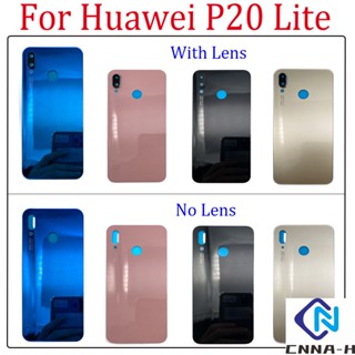 ใหม่ เคสแบตเตอรี่ด้านหลัง พร้อมเลนส์กระจกกล้อง แบบเปลี่ยน สําหรับ Huawei P20 Lite