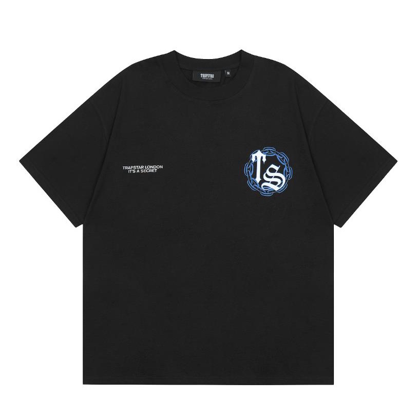 สีขาว1  พร้อมส่ง เสื้อยืดแขนสั้น ผ้าฝ้ายแท้ พิมพ์ลาย "Trapstar" สําหรับผู้ชาย และผู้หญิง