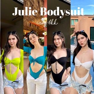 🦋Jolie Bodysuit🦋 บอดี้สูทแขนยาวรุ่นใหม่ แซ่บสุด งานผ้าหนา ดีเทลผูกอกสวยจึ้งงง