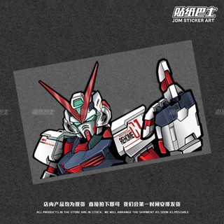 สติกเกอร์ ลาย Gundam JDM Mecha Warrior Spoof สําหรับตกแต่งรถยนต์ รถจักรยานยนต์ โน๊ตบุ๊ค