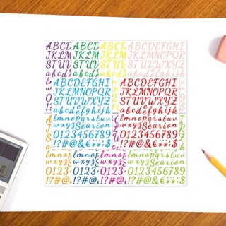สติกเกอร์ตัวอักษร ใช้ง่าย ลอกออกได้ เรียบเนียน สําหรับติดตกแต่ง