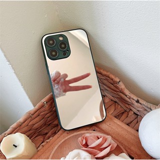 ใหม่ เคสโทรศัพท์มือถือกระจกอะคริลิค ขอบตรง กันหล่น สําหรับ Apple Iphone IP12 IP 12Pro IP 12 Pro Max