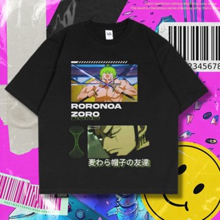 📦พร้อมส่ง Baju Kaos Anime One Piece Series | Purple Haze | d Black T-Shirt Unisex Vintage "Roronoa Zoro" [S-5XL]