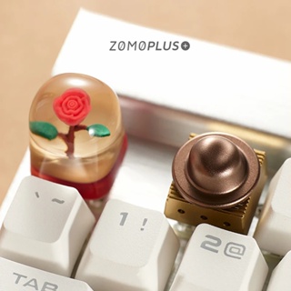 Zomo PLUS LA Rose Artisan ปุ่มกดคีย์บอร์ด โลหะ พิมพ์ลายช้าง 3D