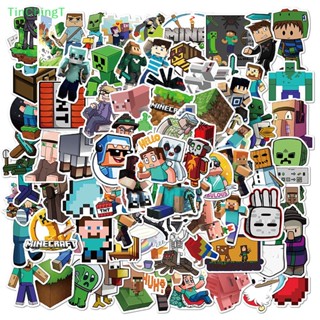 [TinChingT] สติกเกอร์ ลายการ์ตูน Minecrafts Game กันน้ํา สําหรับติดตกแต่ง 100 ชิ้น