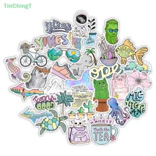 [TinChingT] สติกเกอร์ กันน้ํา สําหรับติดตกแต่งขวดน้ํา แล็ปท็อป โทรศัพท์มือถือ 50 ชิ้น